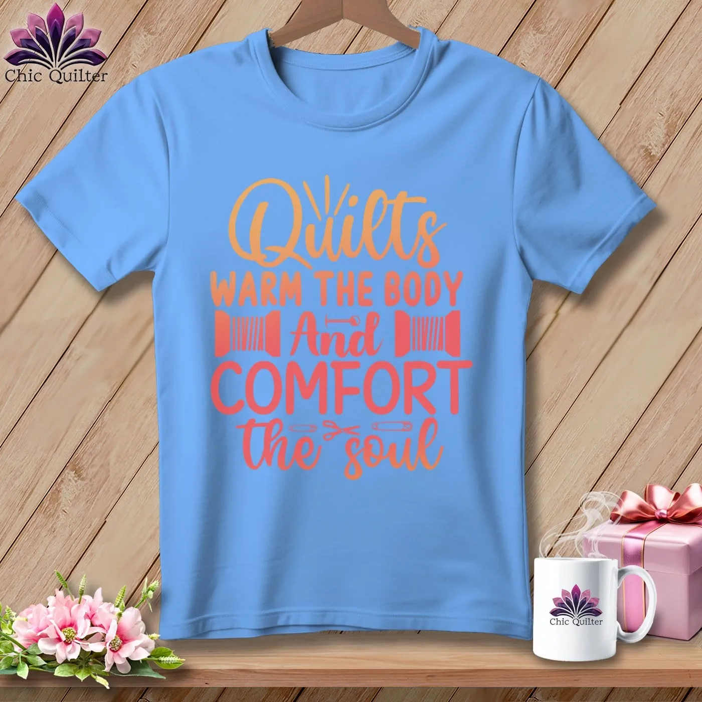 Quilts Warm the Body and Comfort the soul ~ Relaxed Fit Tee