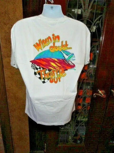 " When in Doubt Throttle Out "   Hanes Beefy-T Shirt