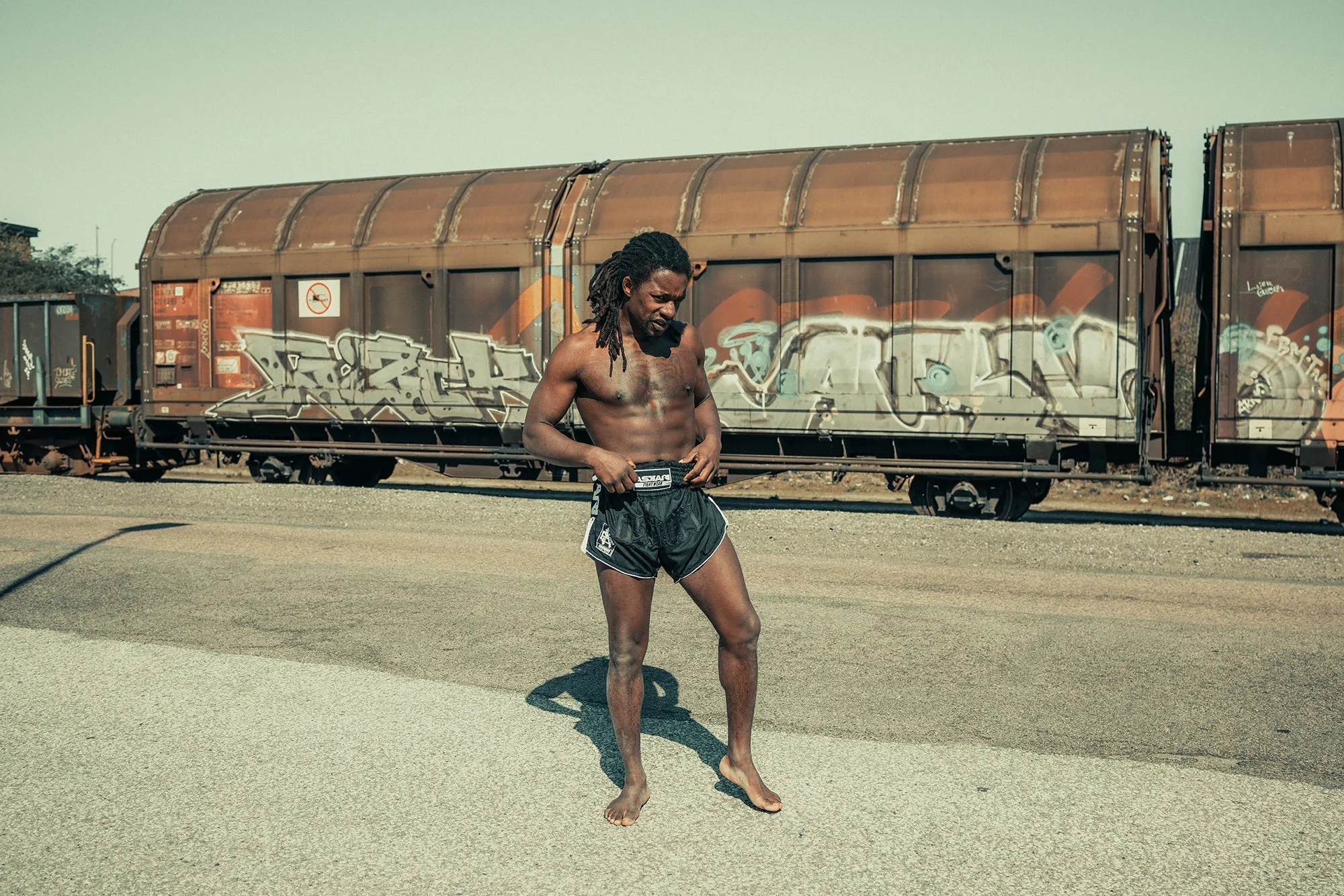 "MARLBORO" ASKARI MUAY THAI SHORTS