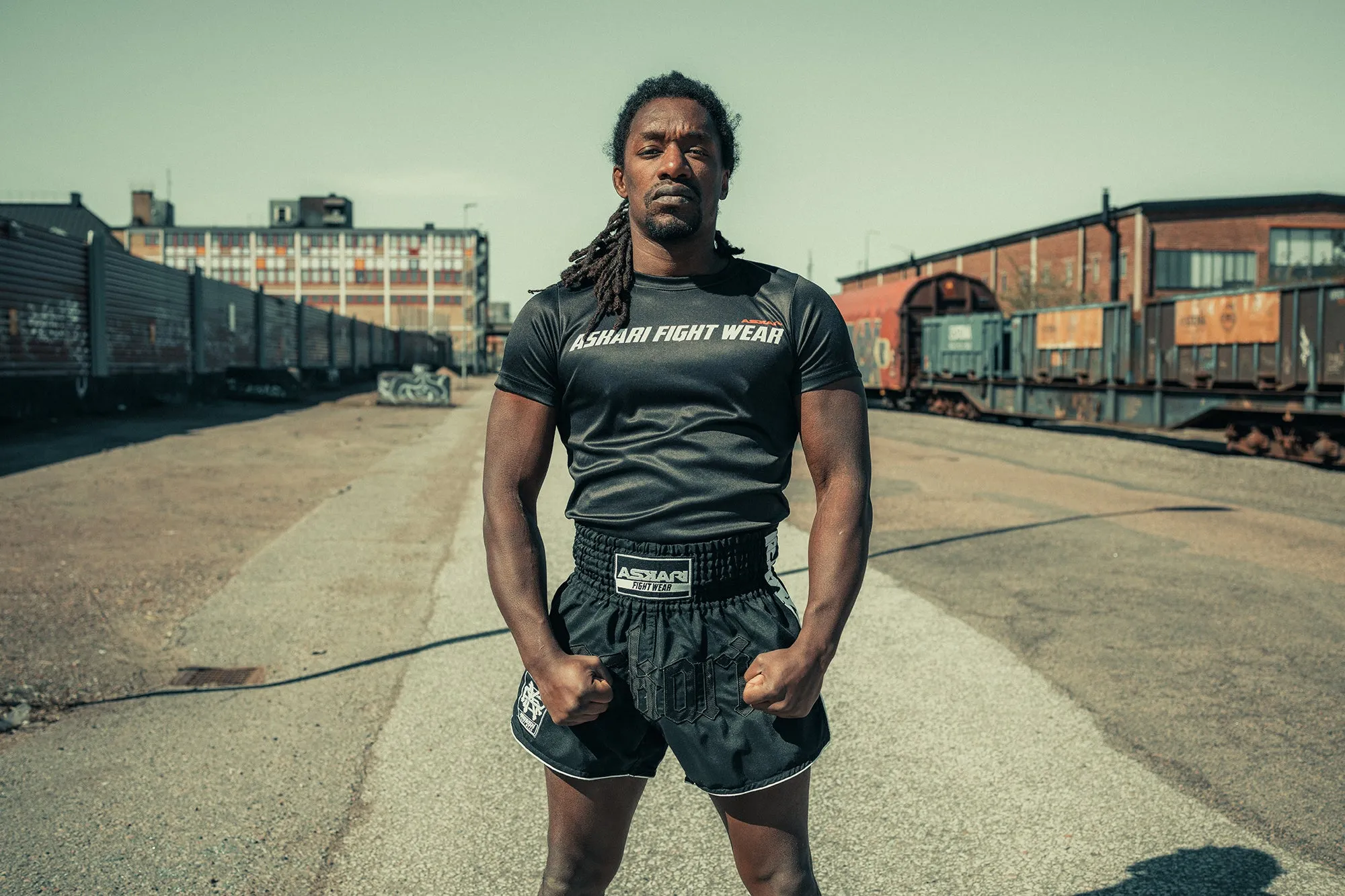 "MARLBORO" ASKARI MUAY THAI SHORTS