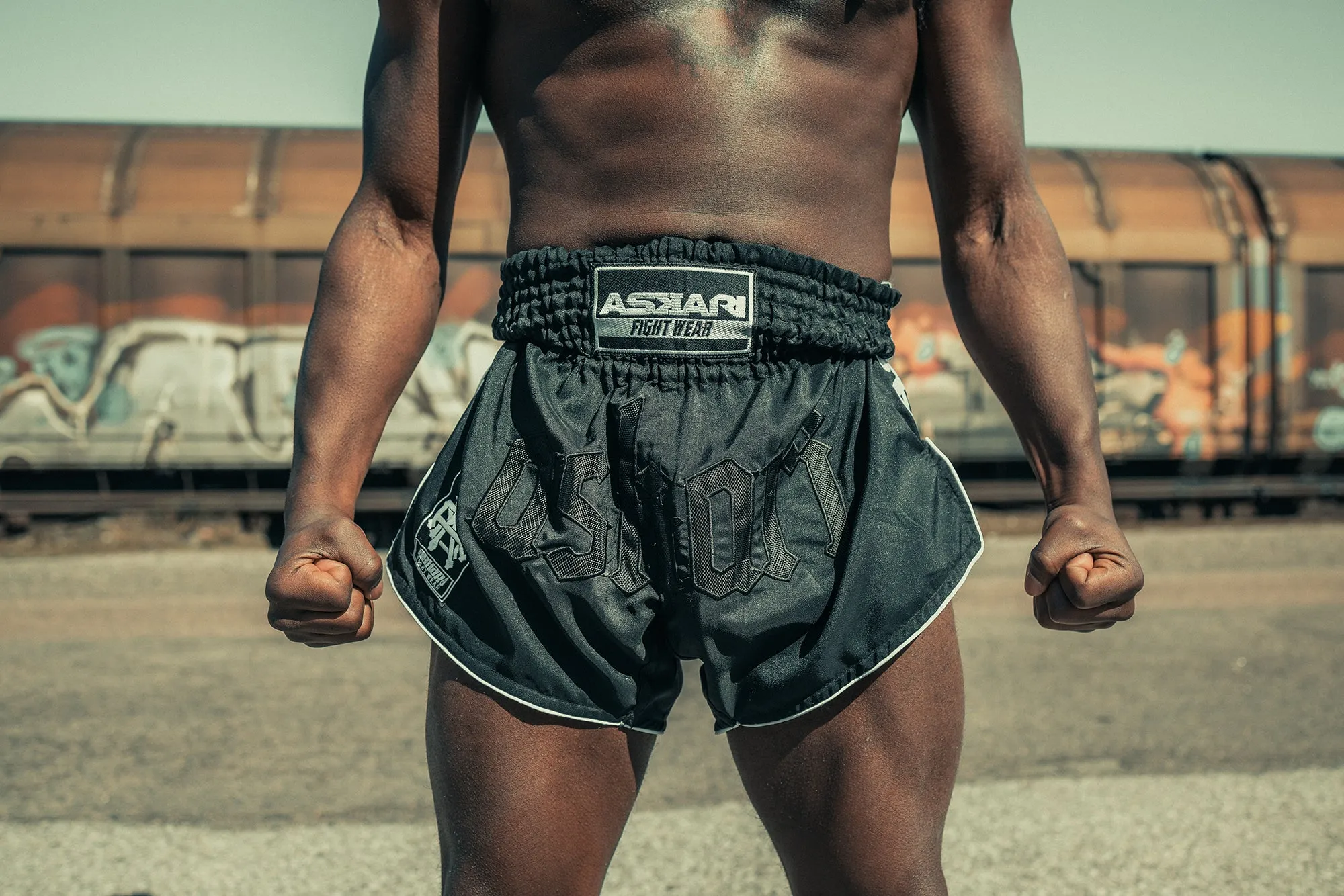 "MARLBORO" ASKARI MUAY THAI SHORTS