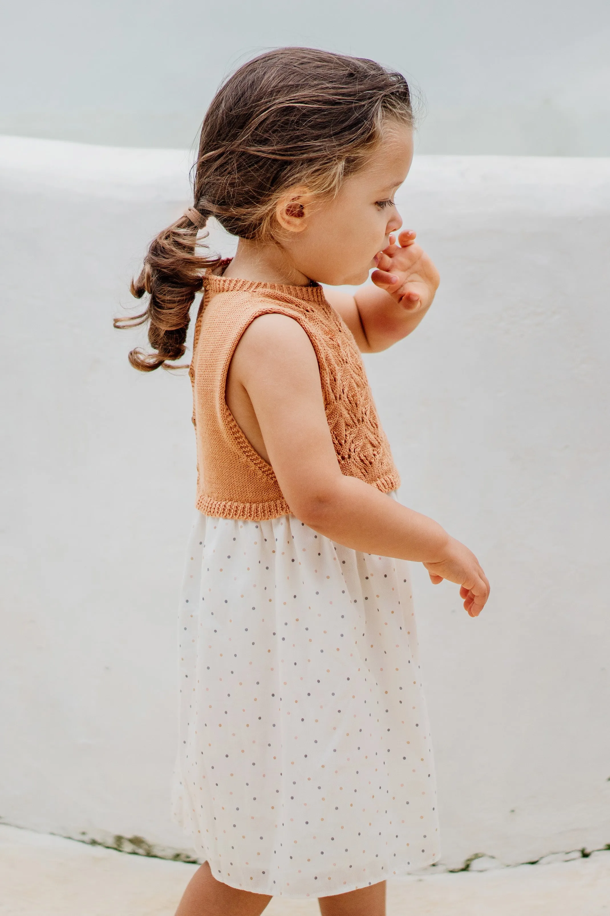 "Sybil" Half Knit Dress