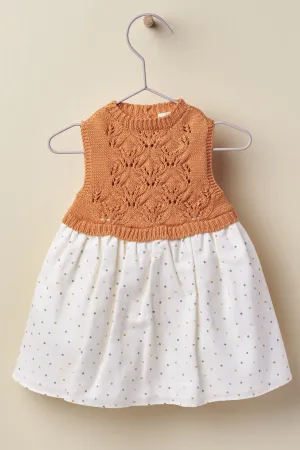 "Sybil" Half Knit Dress