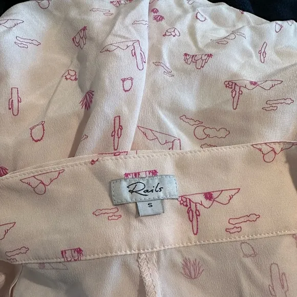 Rails pink cactus / desert print shorts