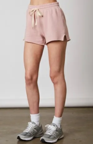Raw Hem Notched Gym Shorts