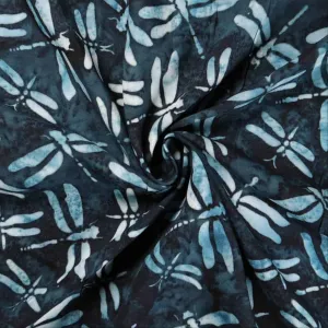Rayon Batik - Navy Dasher