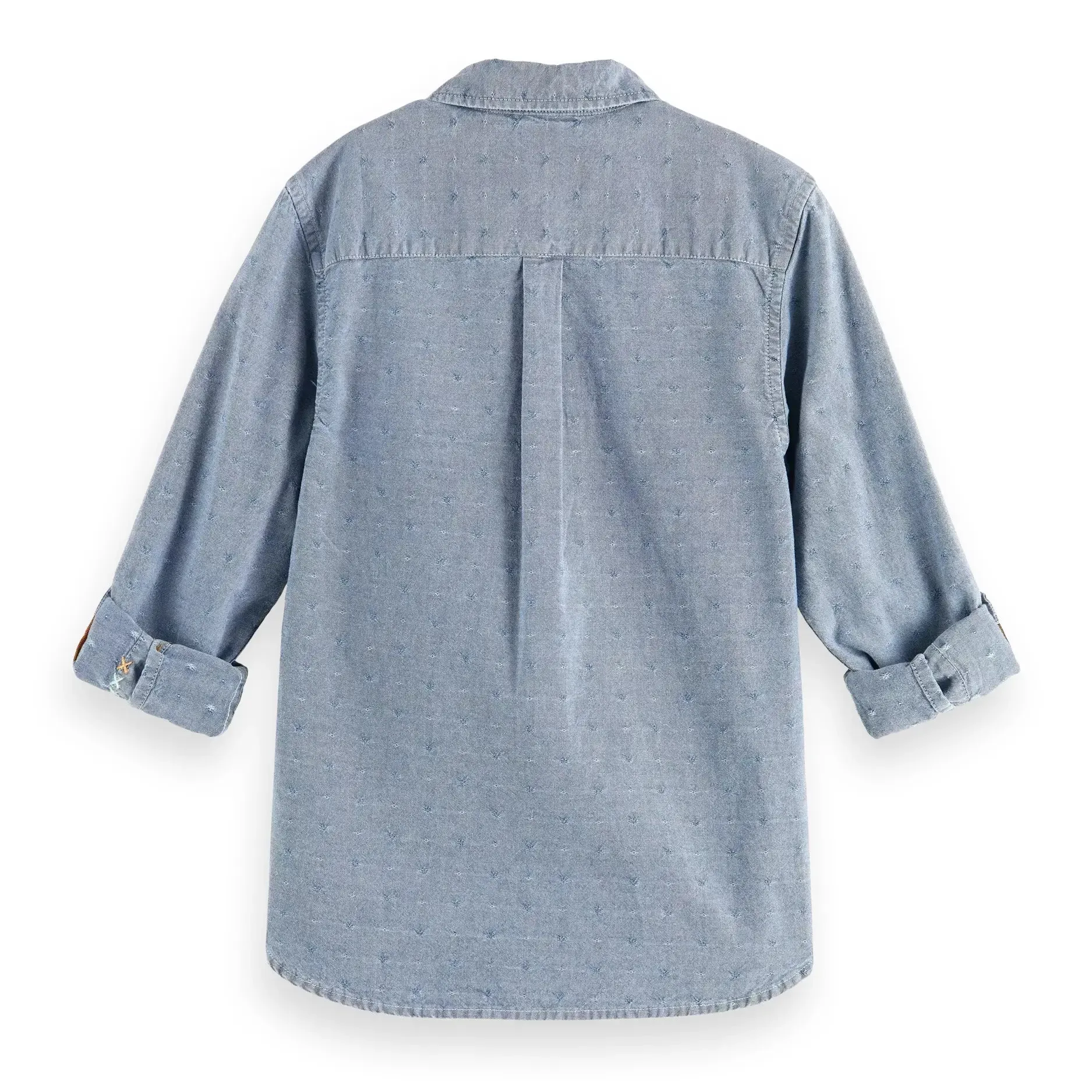Regular-Fit Textured Shirt With Sleeve Adjustments