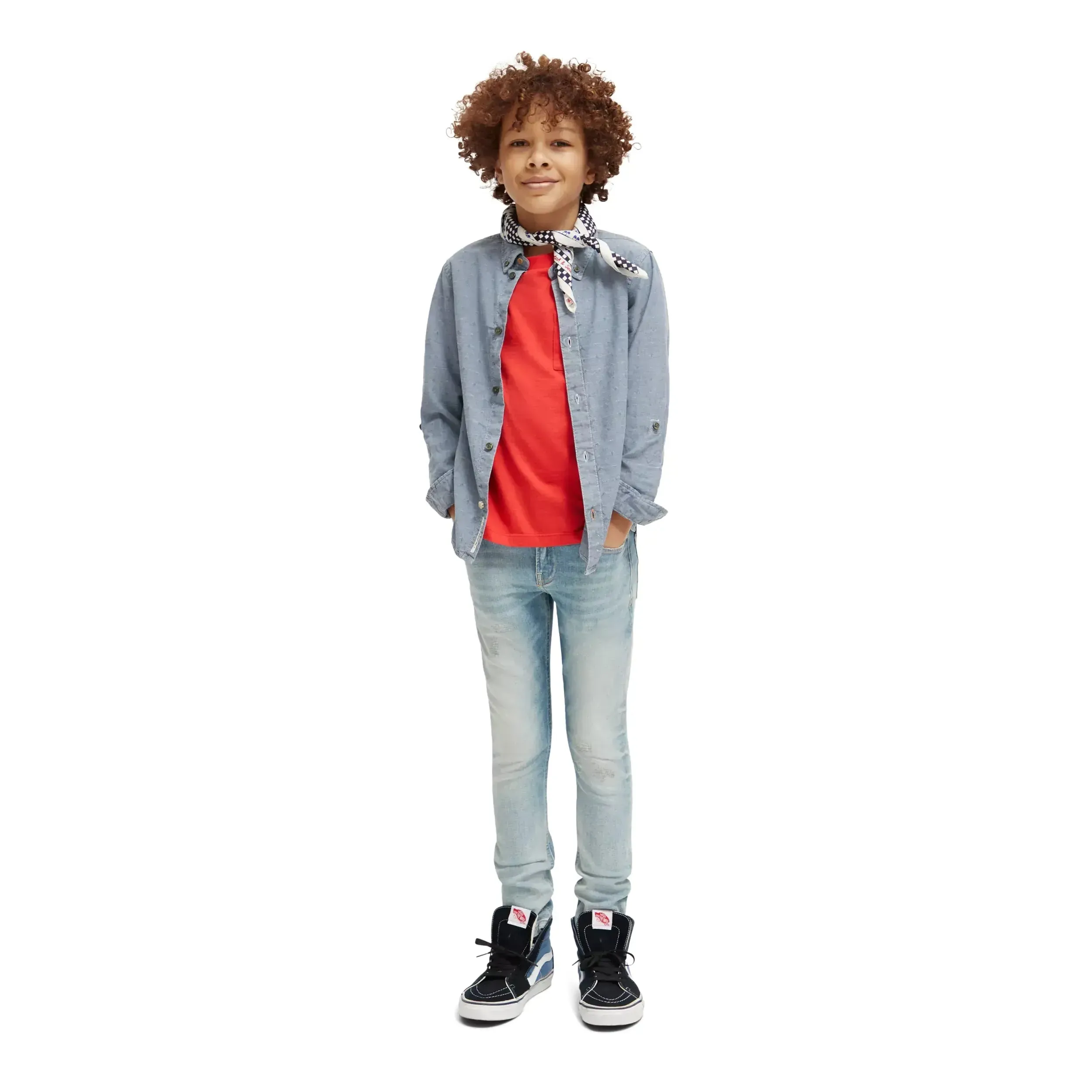Regular-Fit Textured Shirt With Sleeve Adjustments
