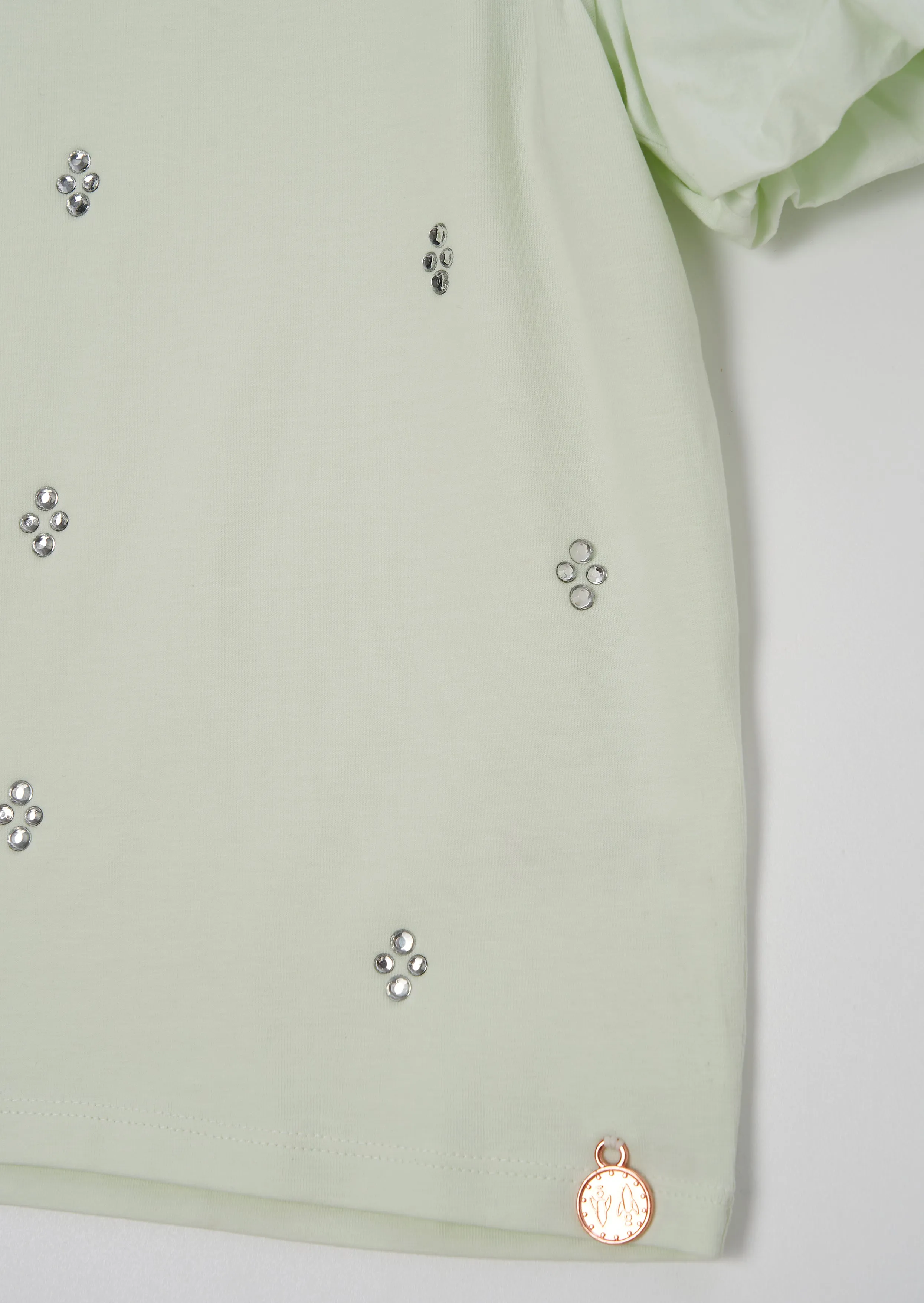 Renata Sage Puff Sleeve Tee