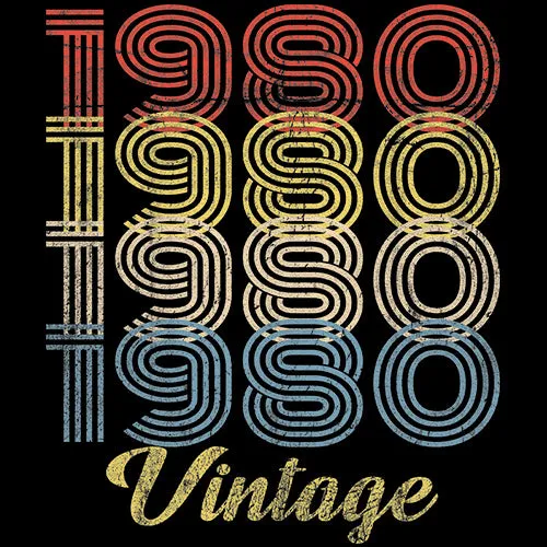 Retro Birthday - Vintage 19XX Original Parts - 004 - Choose The Date
