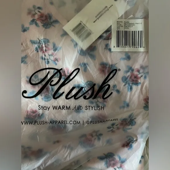 REVOLVE X PLUSH Micro Waffle Floral Pajama Set in Pink Multi