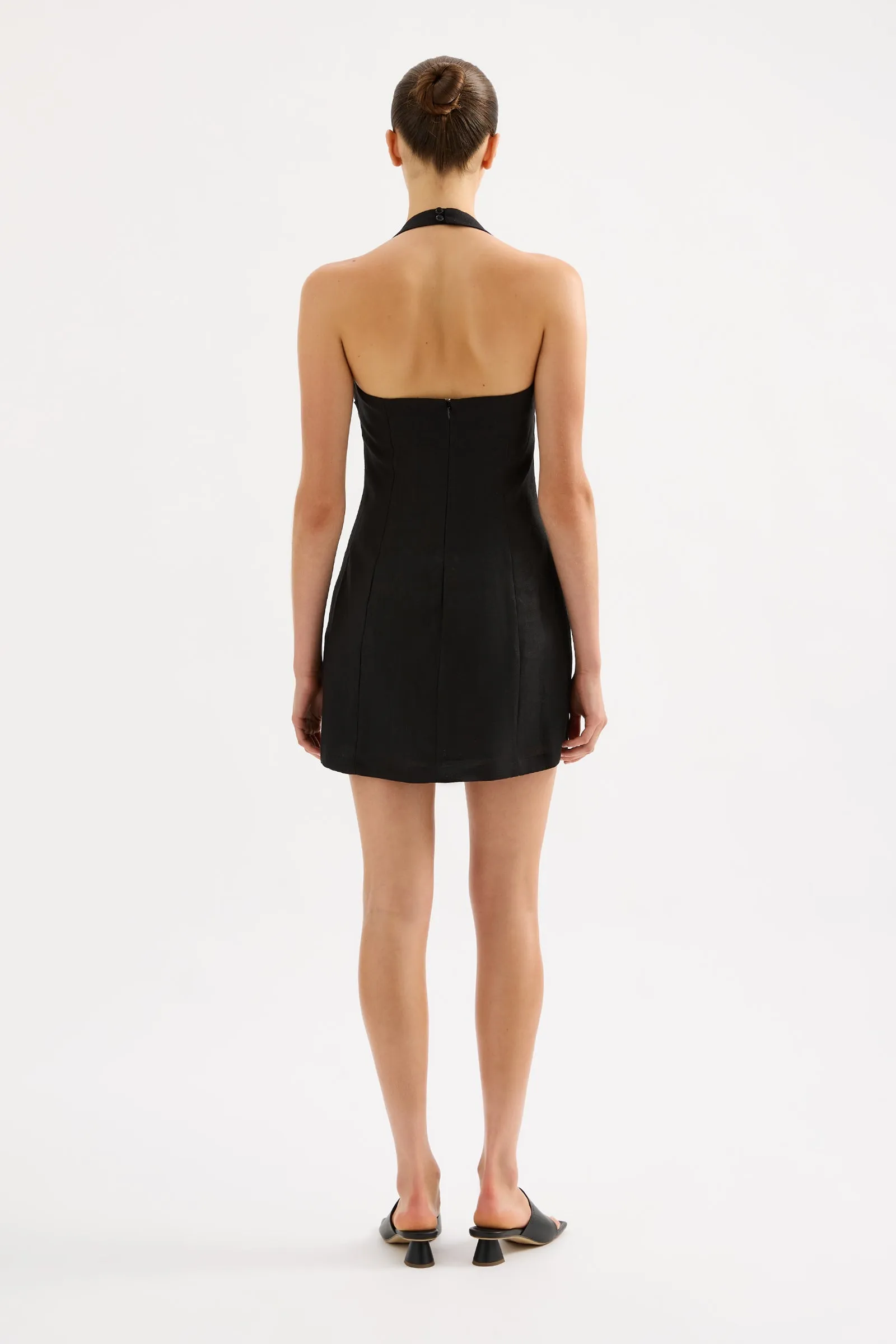 REYES LINEN MINI DRESS