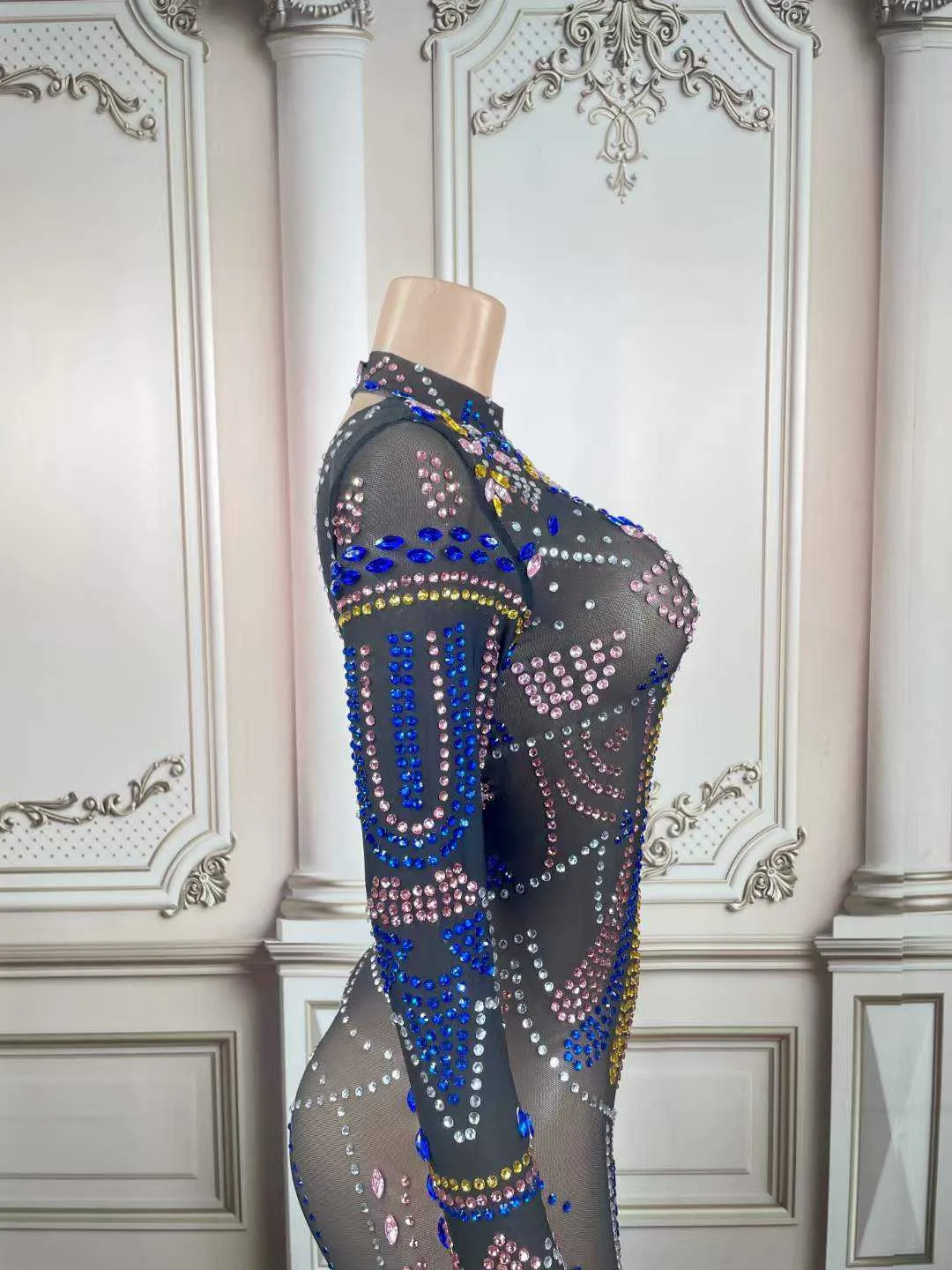Rhinestone Bodice Mermaid Dress