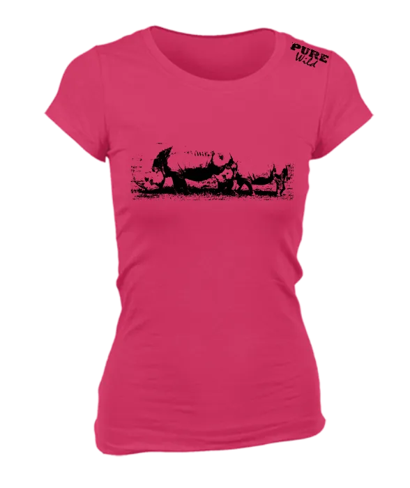 Rhino Family T-Shirt For The Ladies