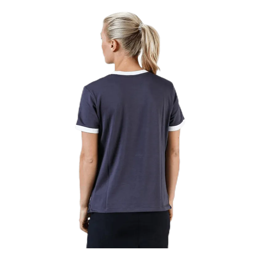 Ringer Top SS Blue/White