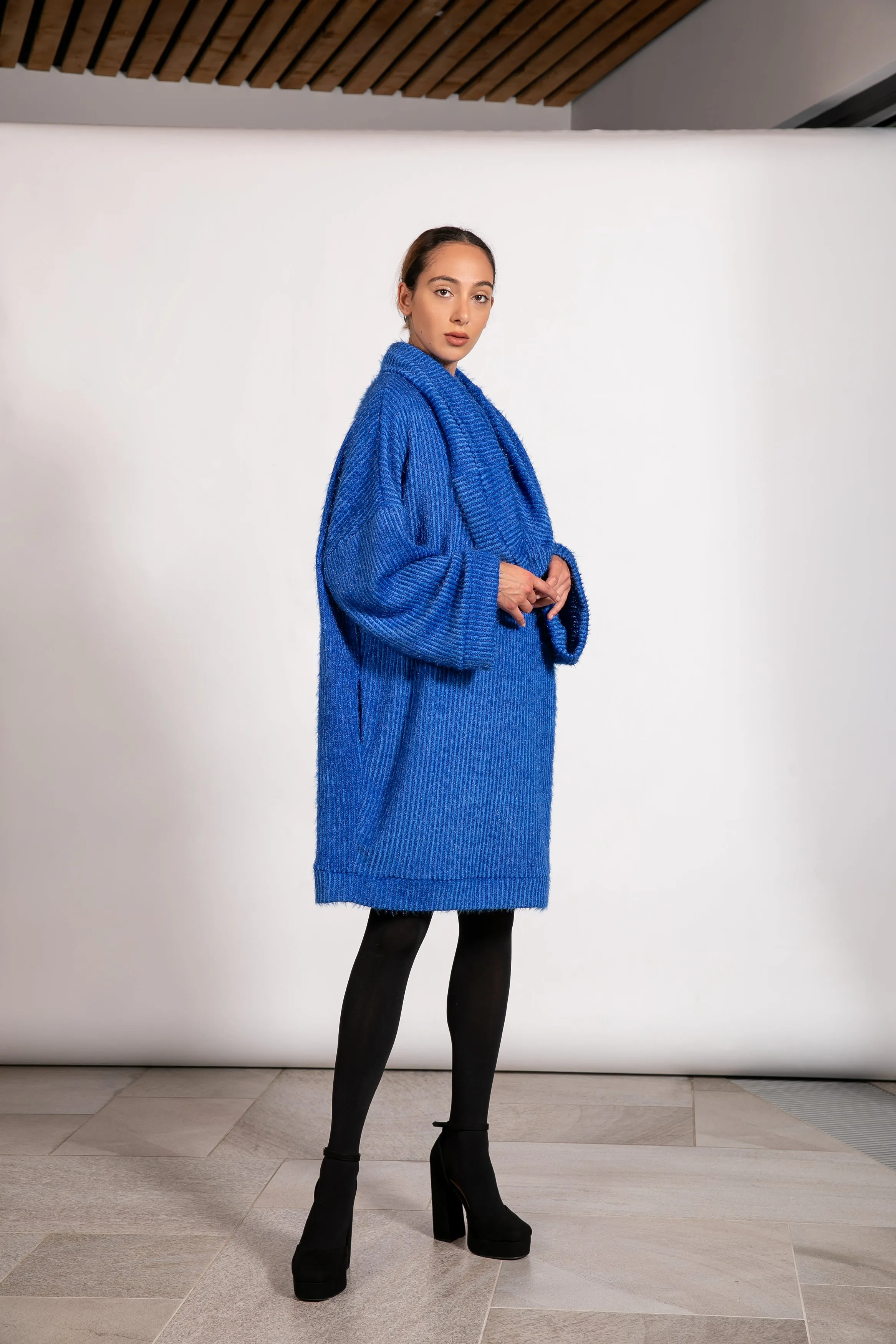 Royal Blue Winter Dress
