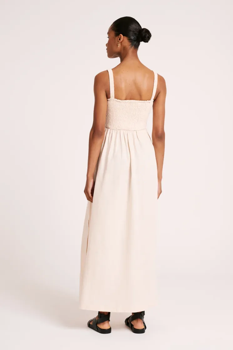 Rynn Linen Maxi Dress Cloud