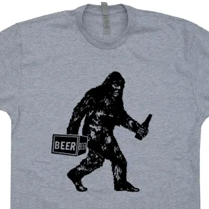 Sasquatch Beer T Shirt Bigfoot Beer T Shirt Funny Beer Shirts Yeti Tee Shirt