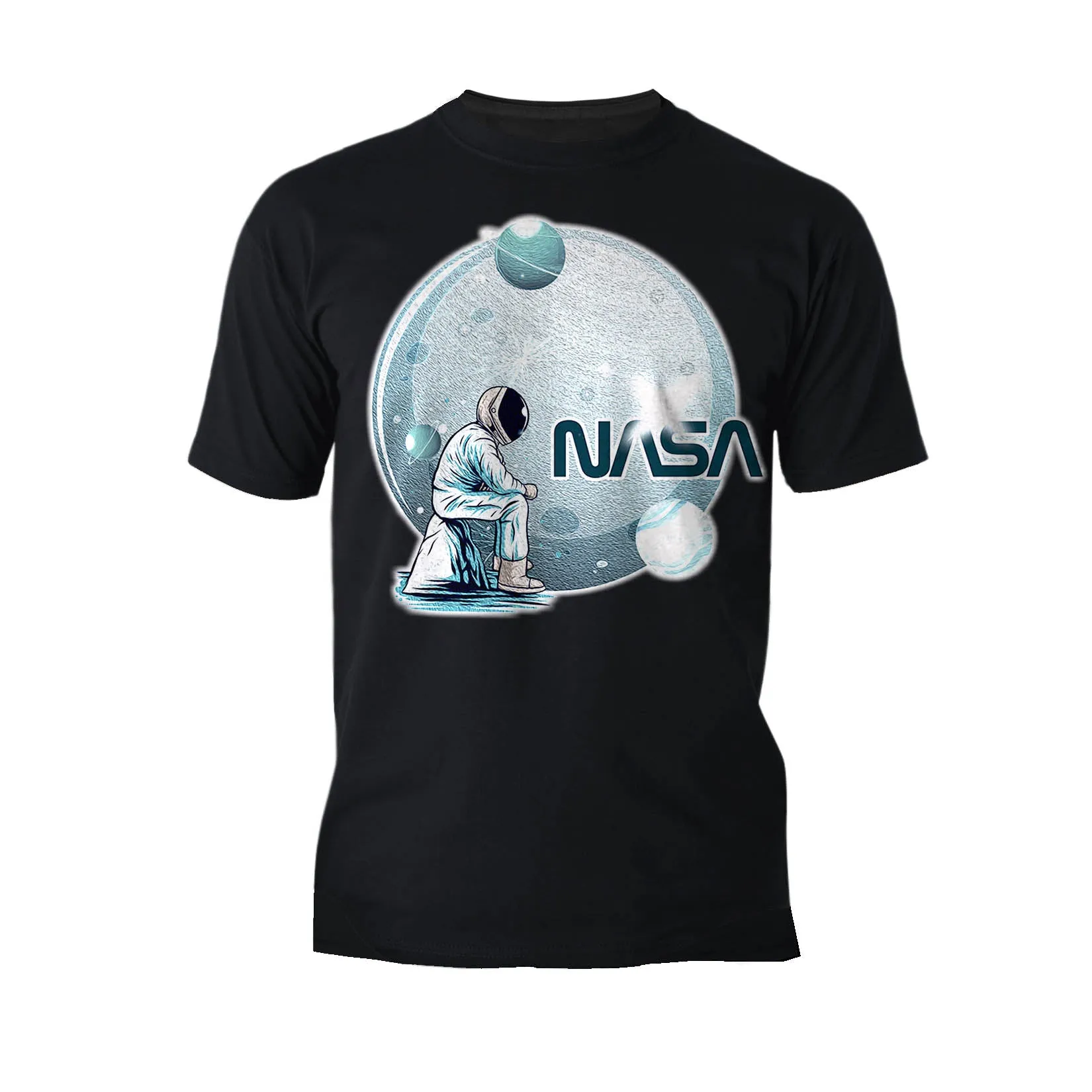 Science Space NASA Astronaut Moon Rock Star Nerd Geek Chic Official Men's T-shirt