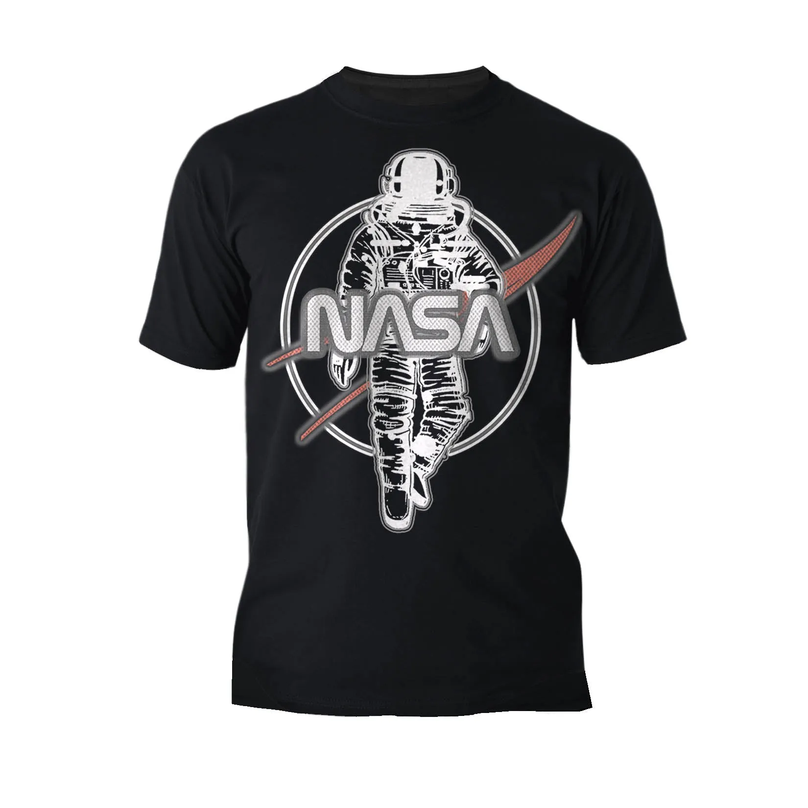 Science Space NASA Logo Retro 70s Astronaut Nerd Geek Chic Official Men's T-shirt