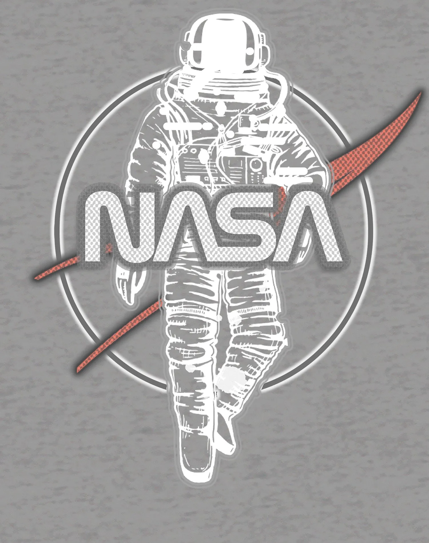Science Space NASA Logo Retro 70s Astronaut Nerd Geek Chic Official Men's T-shirt