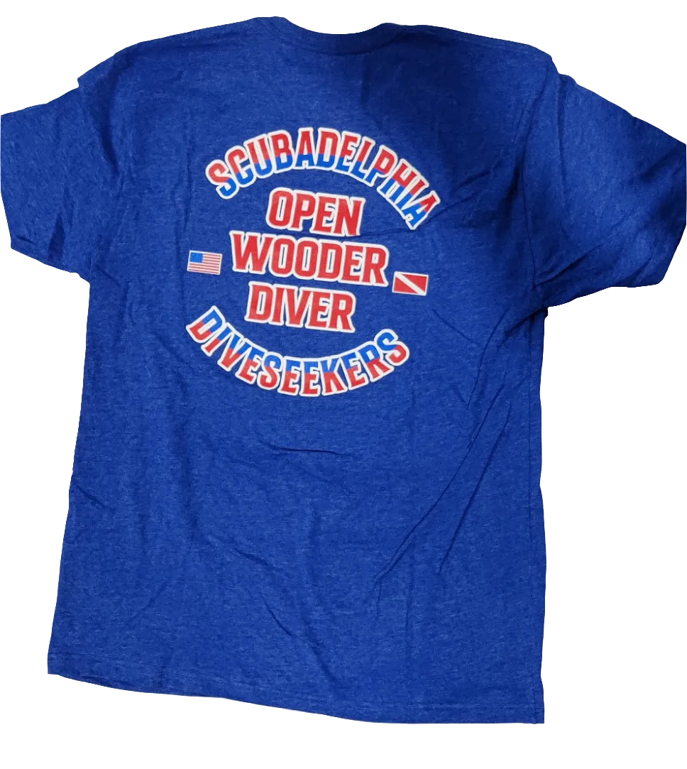 Scubadelphia T Shirts Blue