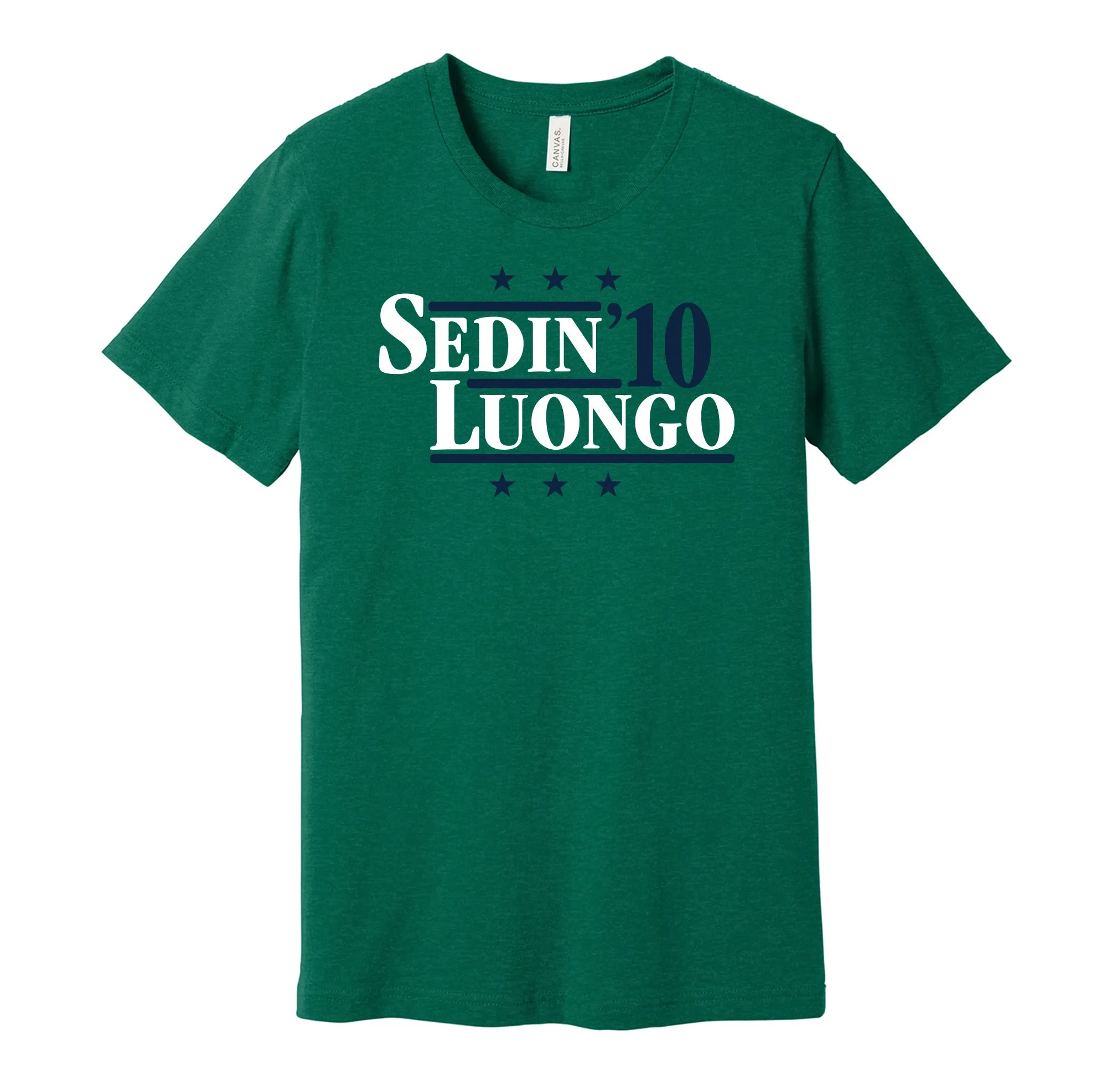 Sedin & Luongo '10 - Vancouver Hockey Legends Political Campaign Parody T-Shirt - Hyper Than Hype Shirts