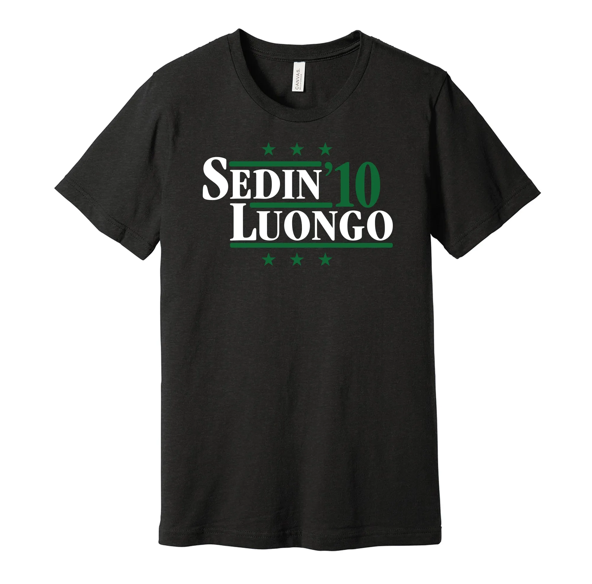 Sedin & Luongo '10 - Vancouver Hockey Legends Political Campaign Parody T-Shirt - Hyper Than Hype Shirts