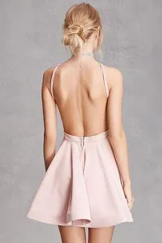 Sexy Backless Pink Cheap 2018 Homecoming Dresses Under 100, CM400