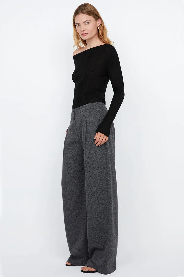 Shae Oversized Pant in Charcoal