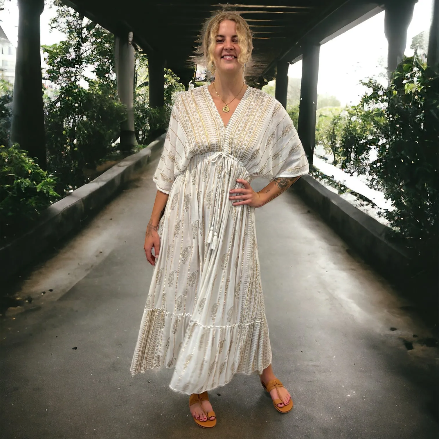 Shukra Goddess Dress - White