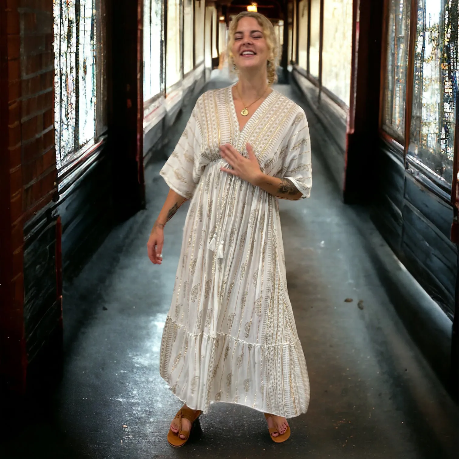 Shukra Goddess Dress - White