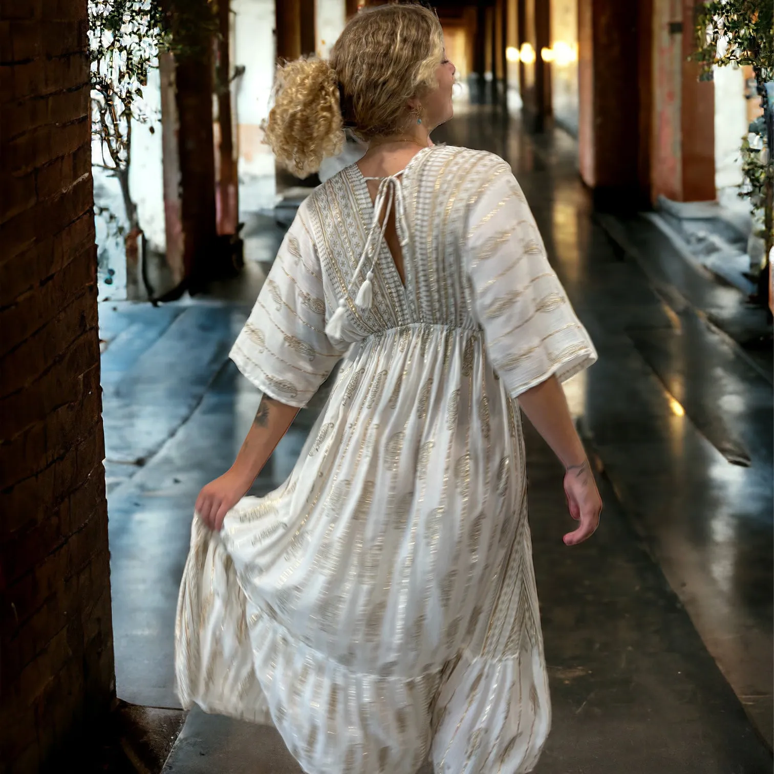 Shukra Goddess Dress - White