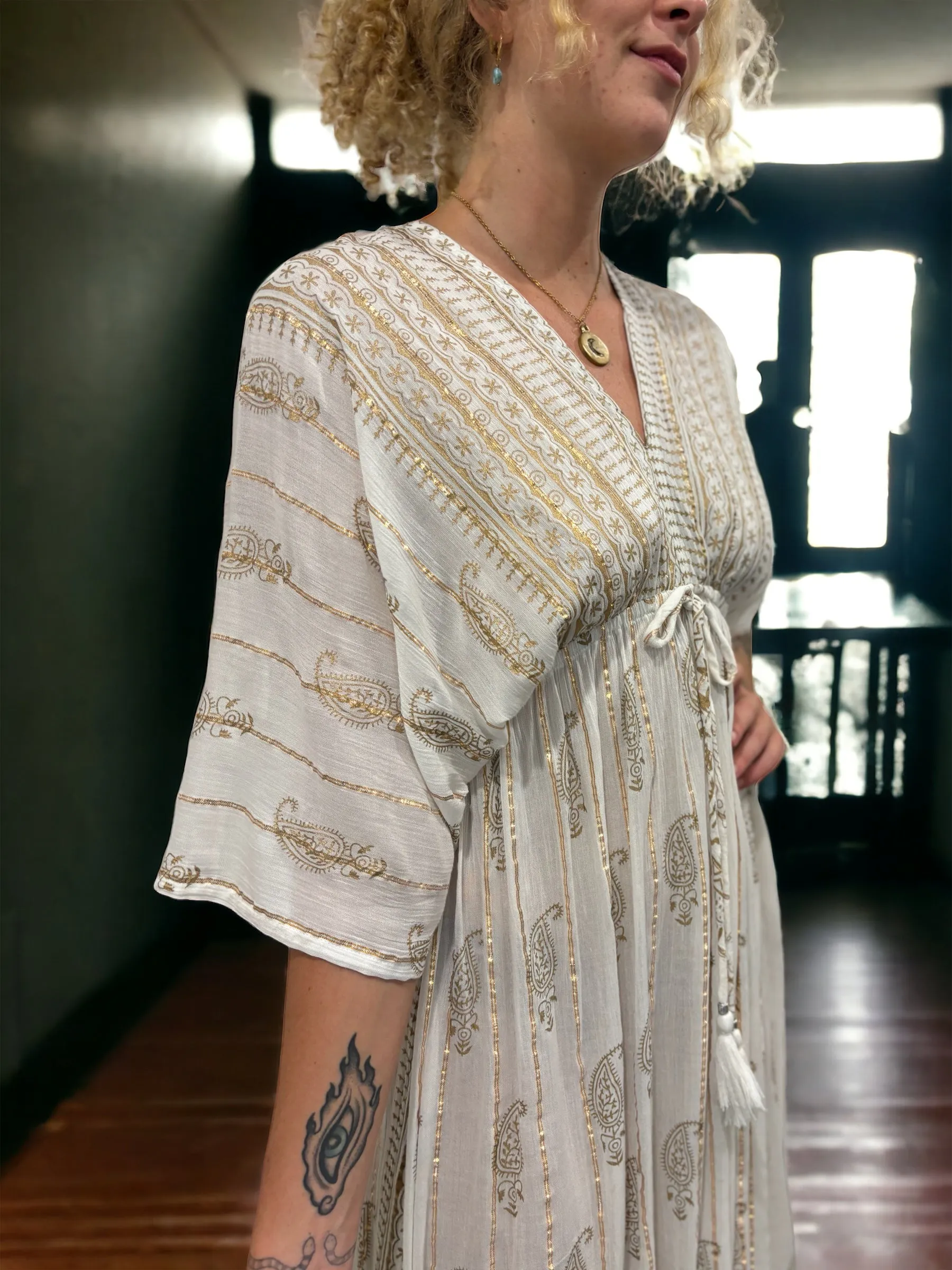 Shukra Goddess Dress - White