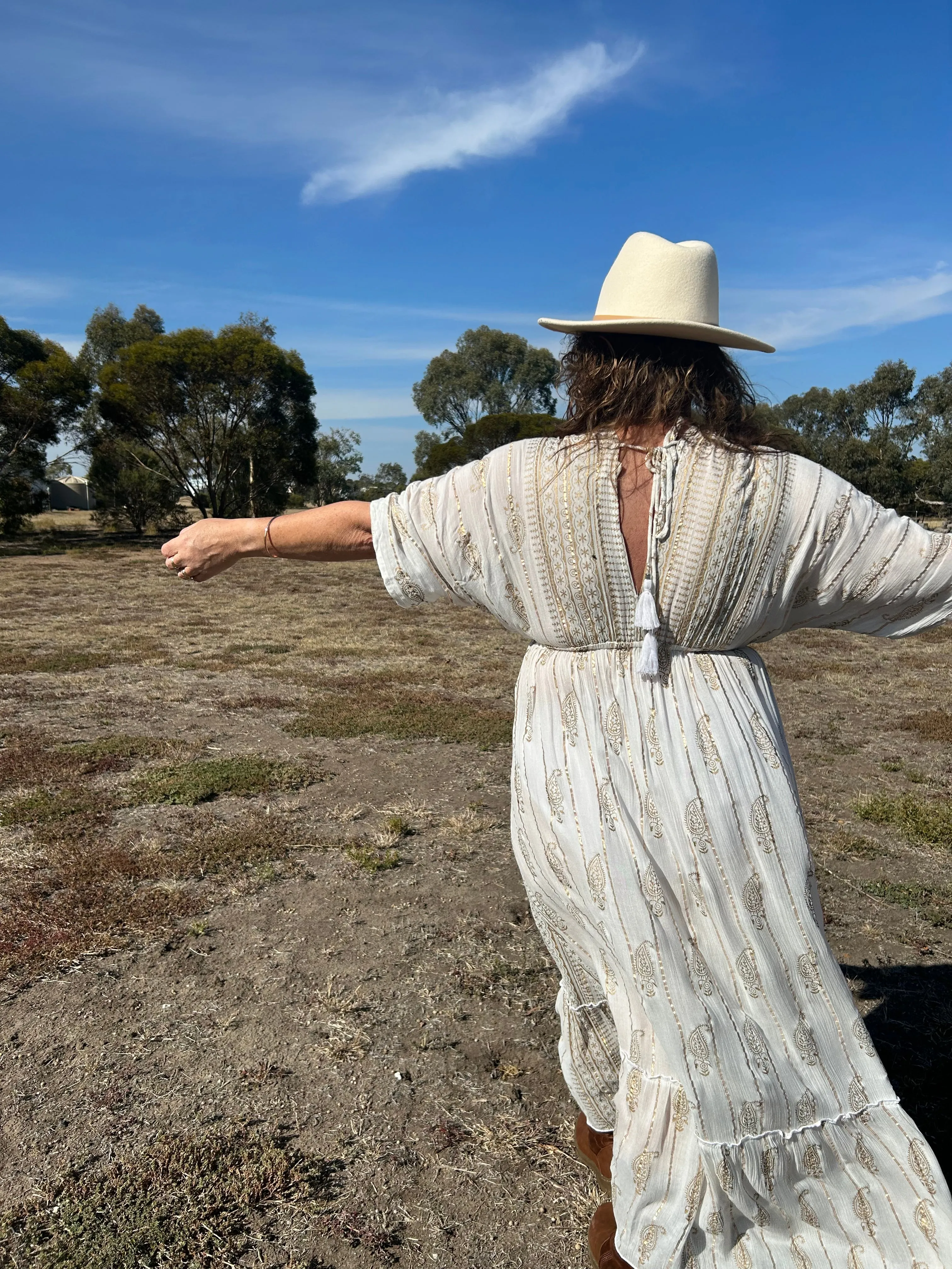 Shukra Goddess Dress - White