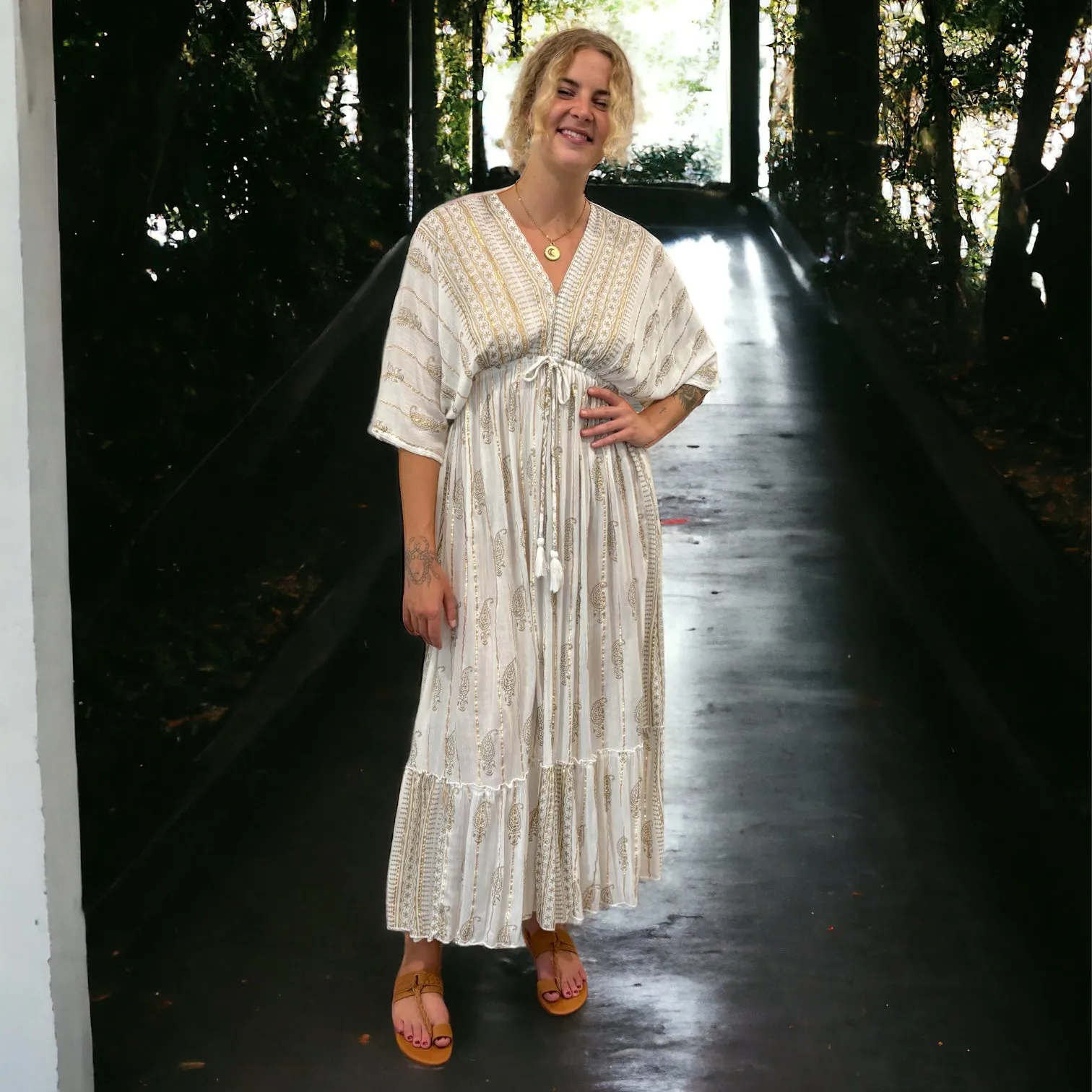 Shukra Goddess Dress - White
