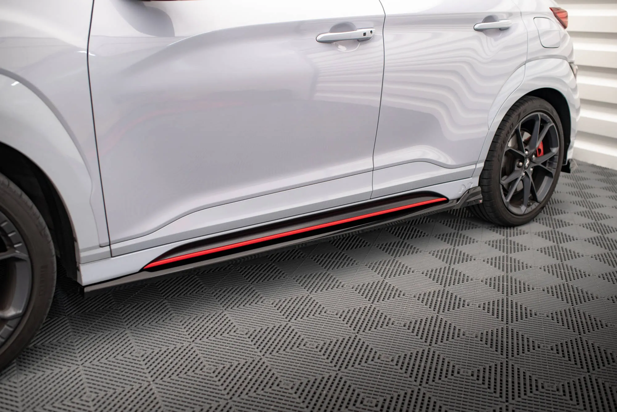Side Skirts Diffusers V.1   Flaps Hyundai Kona N Mk1