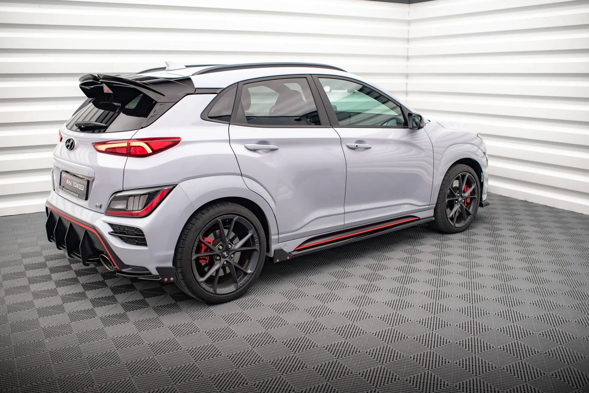Side Skirts Diffusers V.1   Flaps Hyundai Kona N Mk1