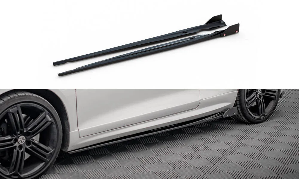 Side Skirts Diffusers V.2   Flaps Volkswagen Scirocco R Mk3