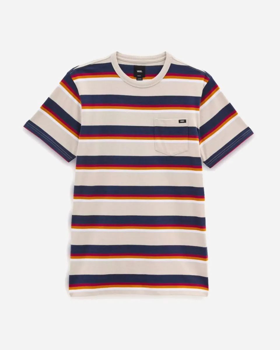 Signal Stripe Tee - Oatmel