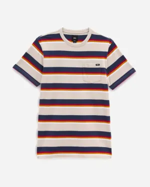 Signal Stripe Tee - Oatmel