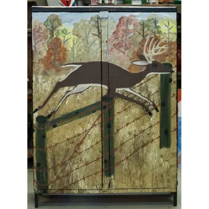 Six Paintings Hand Made Cabinet