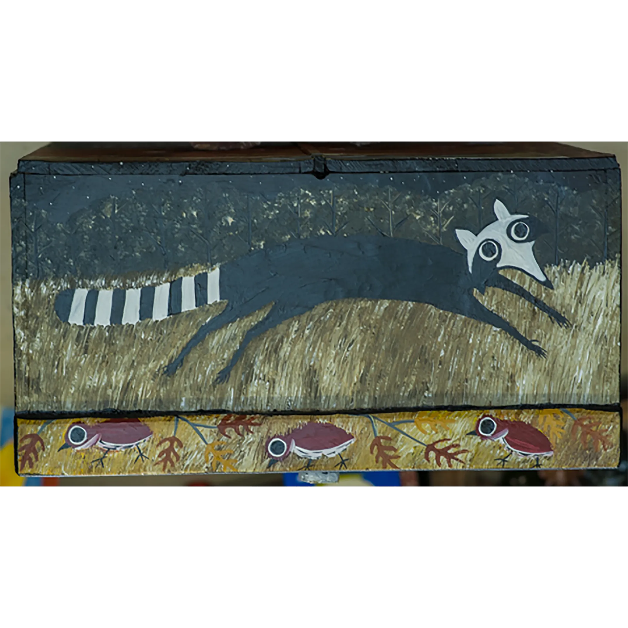 Six Paintings Hand Made Cabinet
