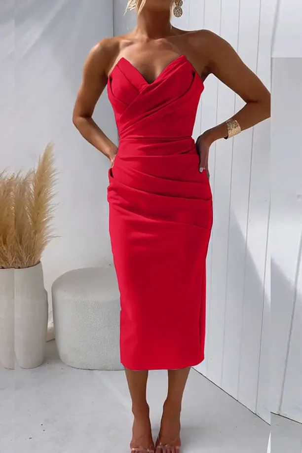 SKYLAR - SOPHISTICATED STRAPLESS DRESS