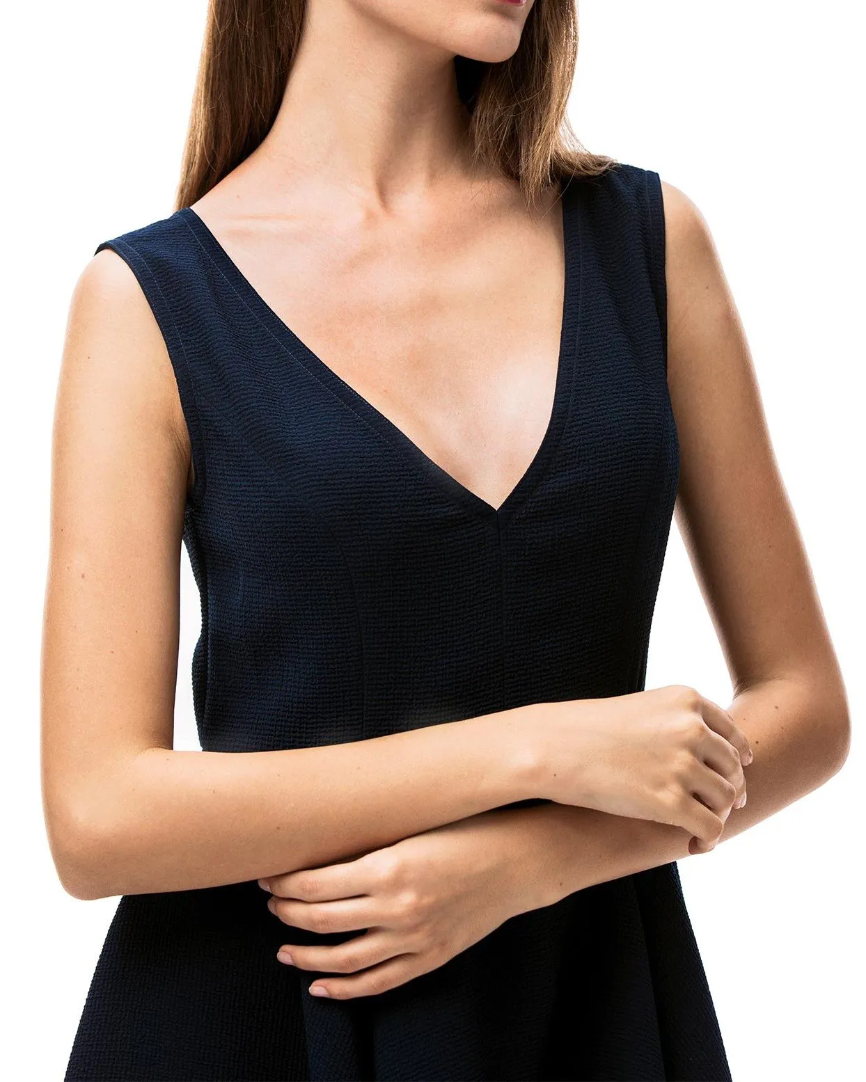 Sleeveless V-Neck Cocktail Dress