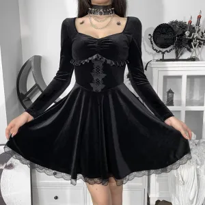 Slim lace long sleeve dress  KF50035