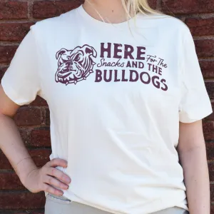 Snacks and Bulldogs Adult Tee