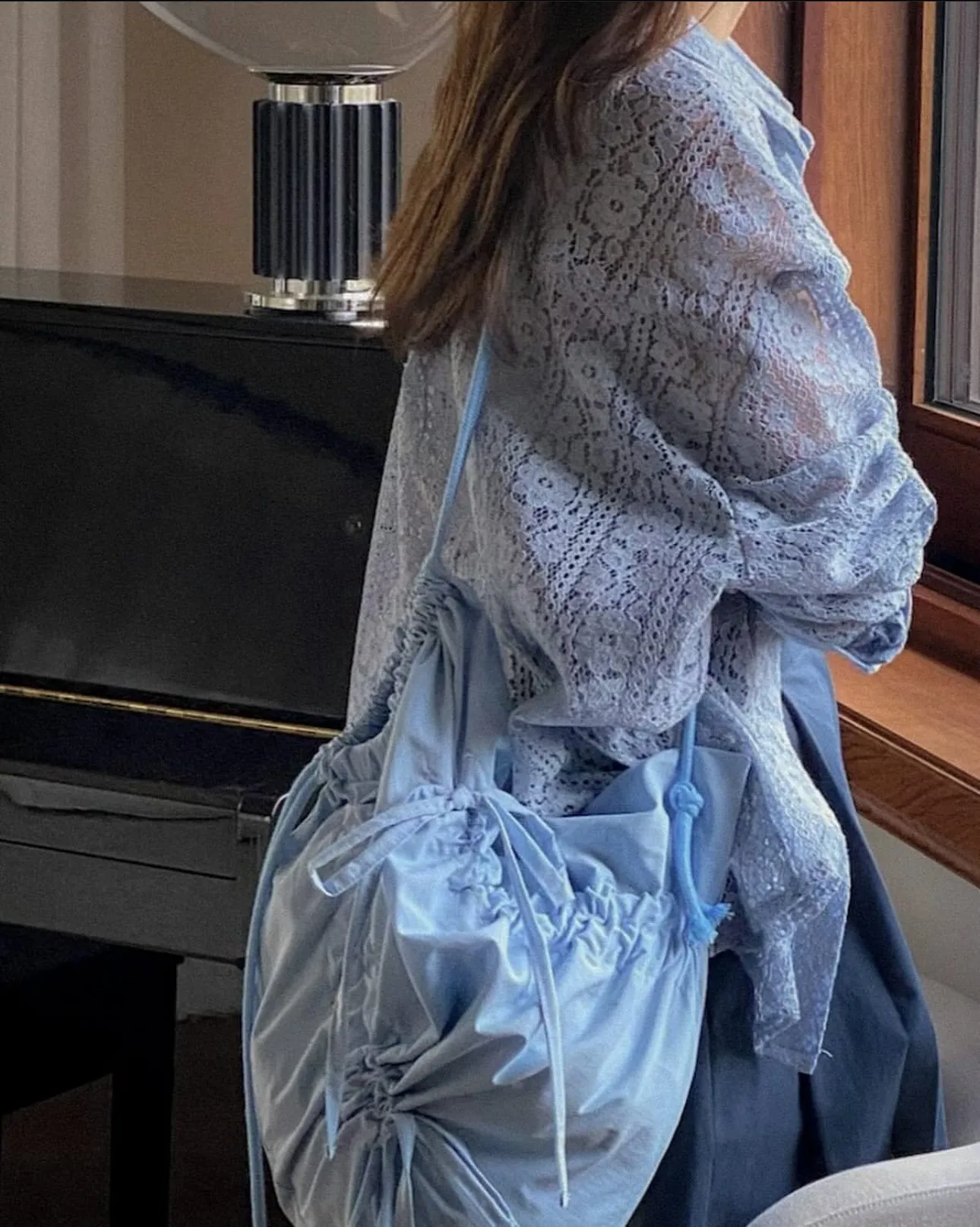 Soft Textured Lace Oversized Shirts