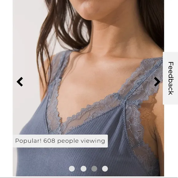 SOMA Cool Nights® Rib Lace Cami &amp;Shorts Pajama Set