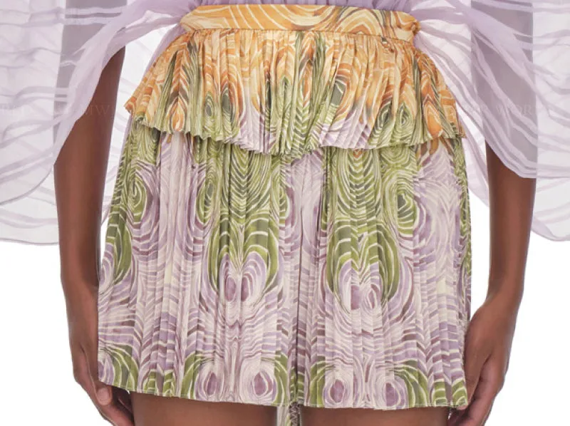 Sombra Thong Leotard-Akacia Pleated Shorts ::RET